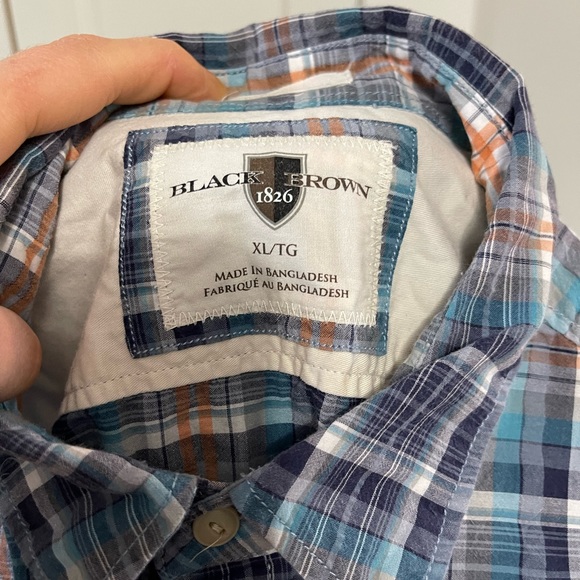Black Brown 1826. Mens button down. Size XL. - Picture 2 of 2